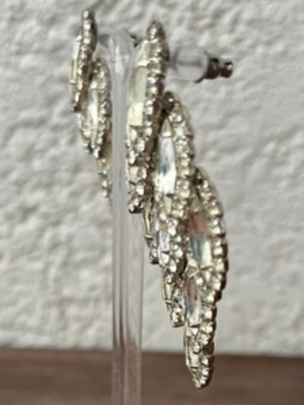 Cascading Marquise Crystal Earrings - Picture 5 of 5